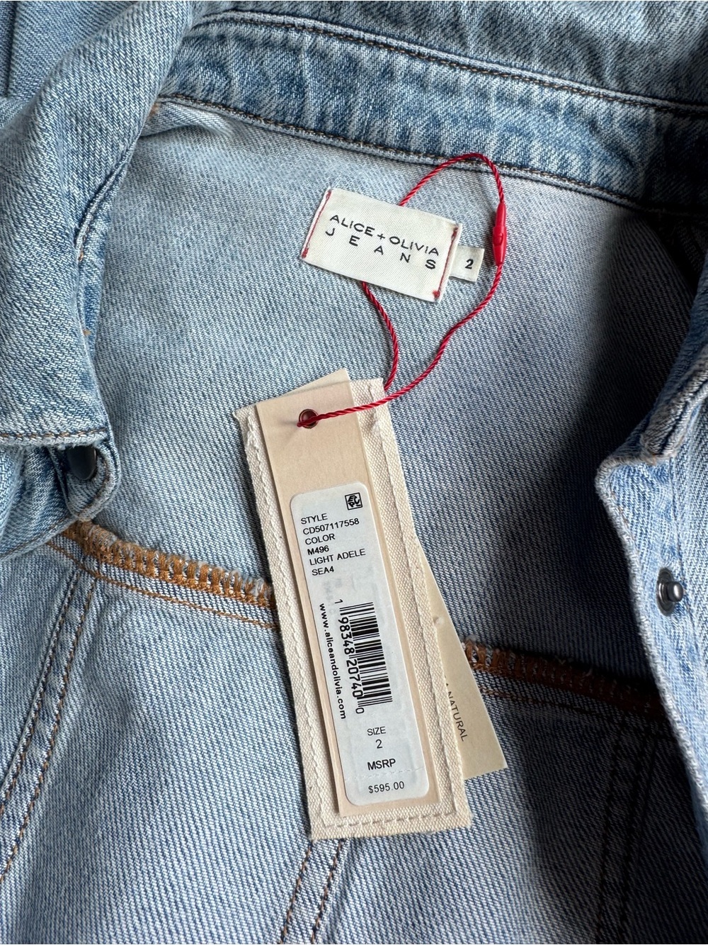 Patsy Tiered Denim Shirtdress - Picture 11 of 11